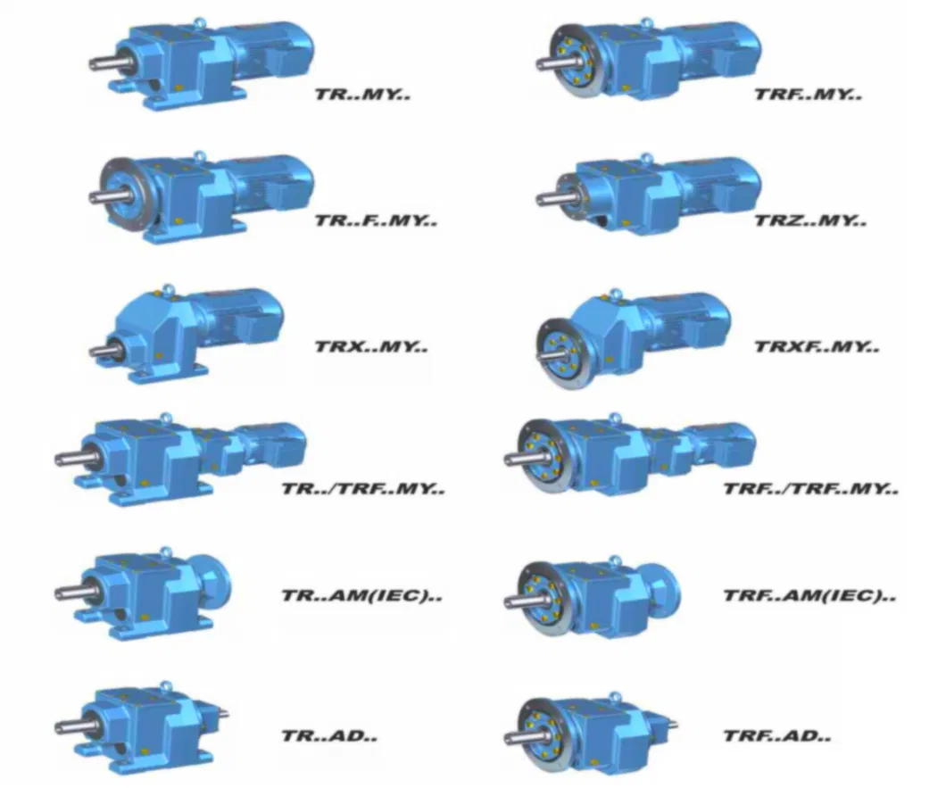 Sew Tr Inline Solid Shaft Harden Teeth Helical Gearbox